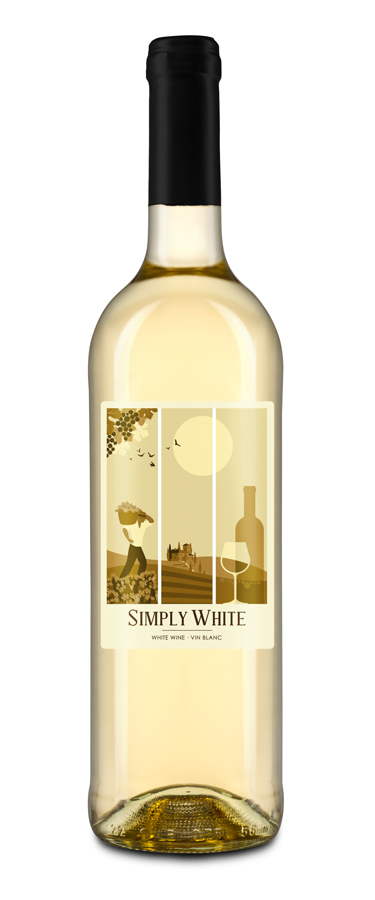 SIMPLY WHITE WINE LABELS